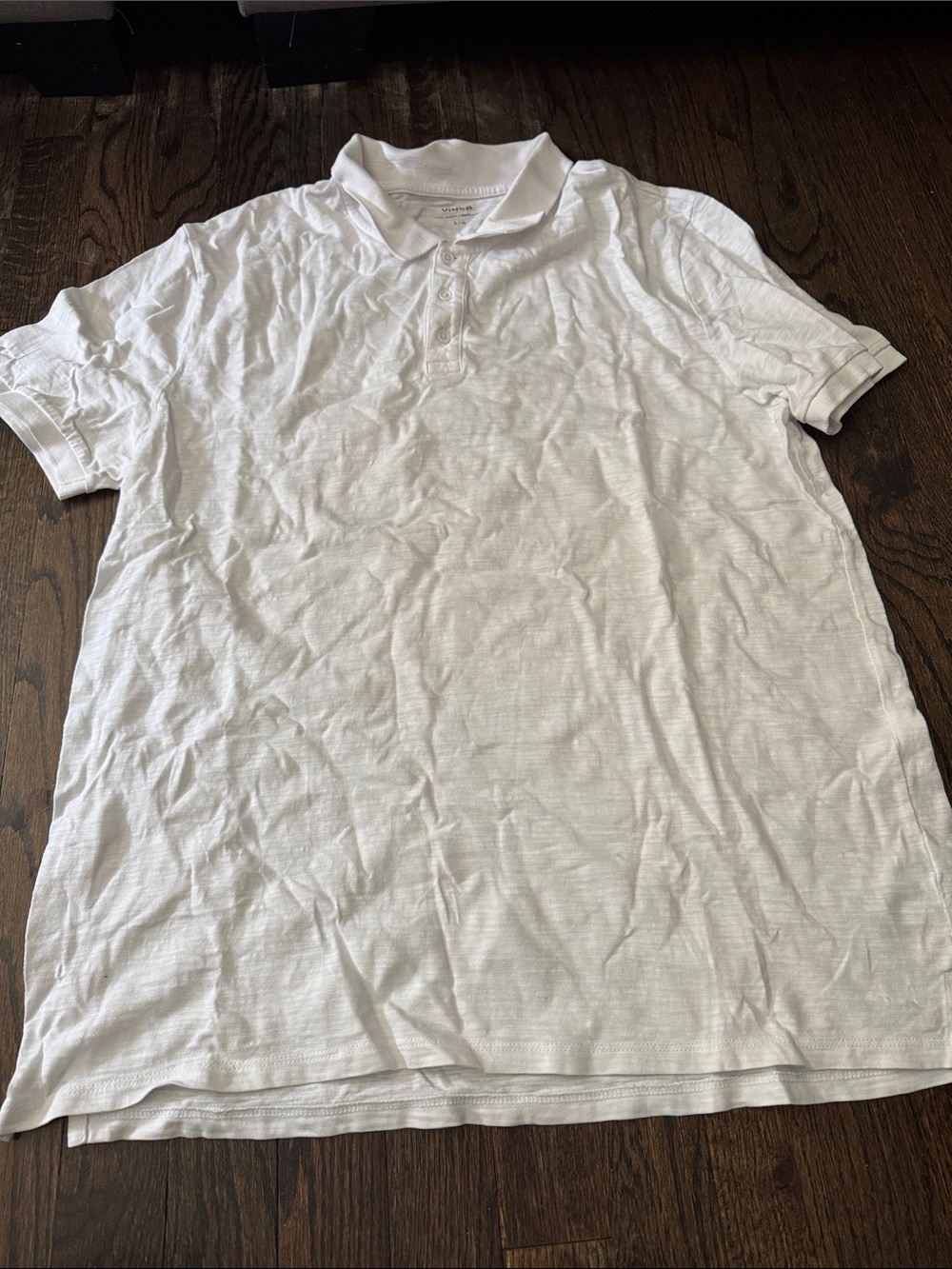 Vince White Short-Sleeve Polo